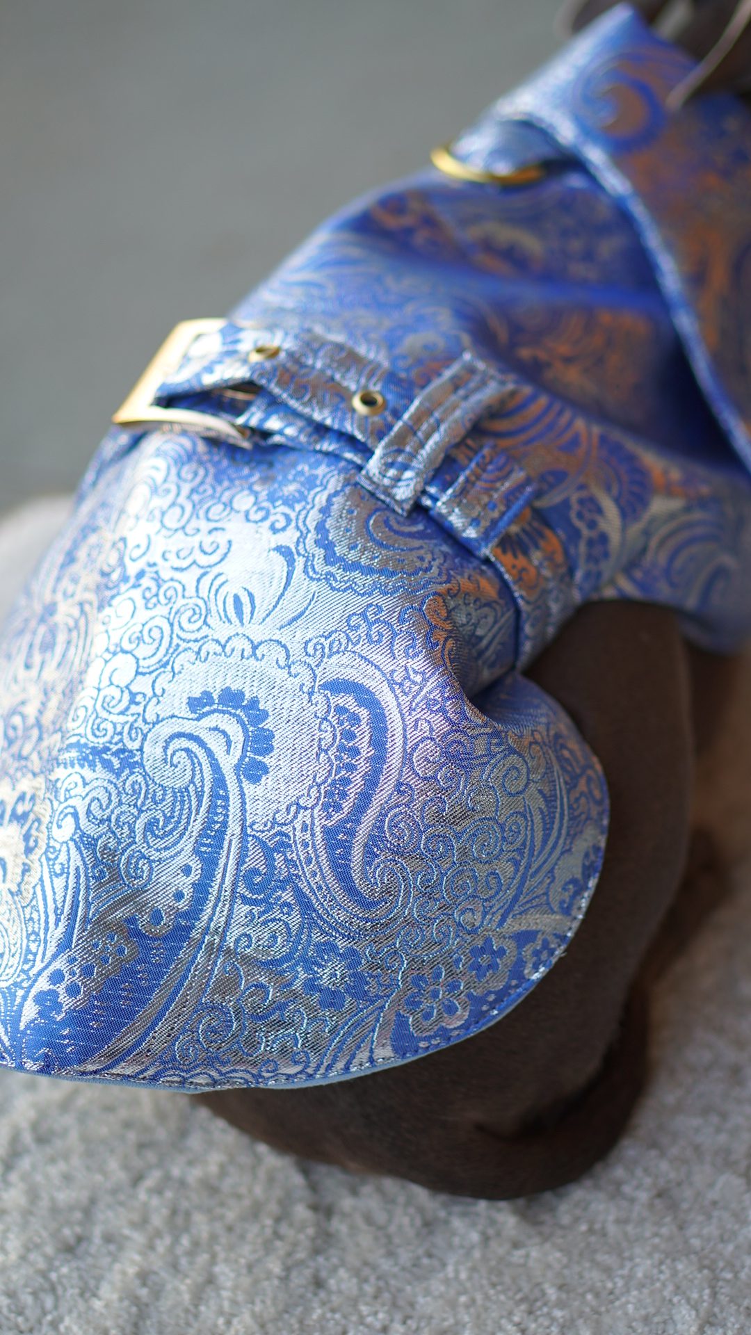 Płaszcz piankowy - niebiesko-srebrny - obrazek 3