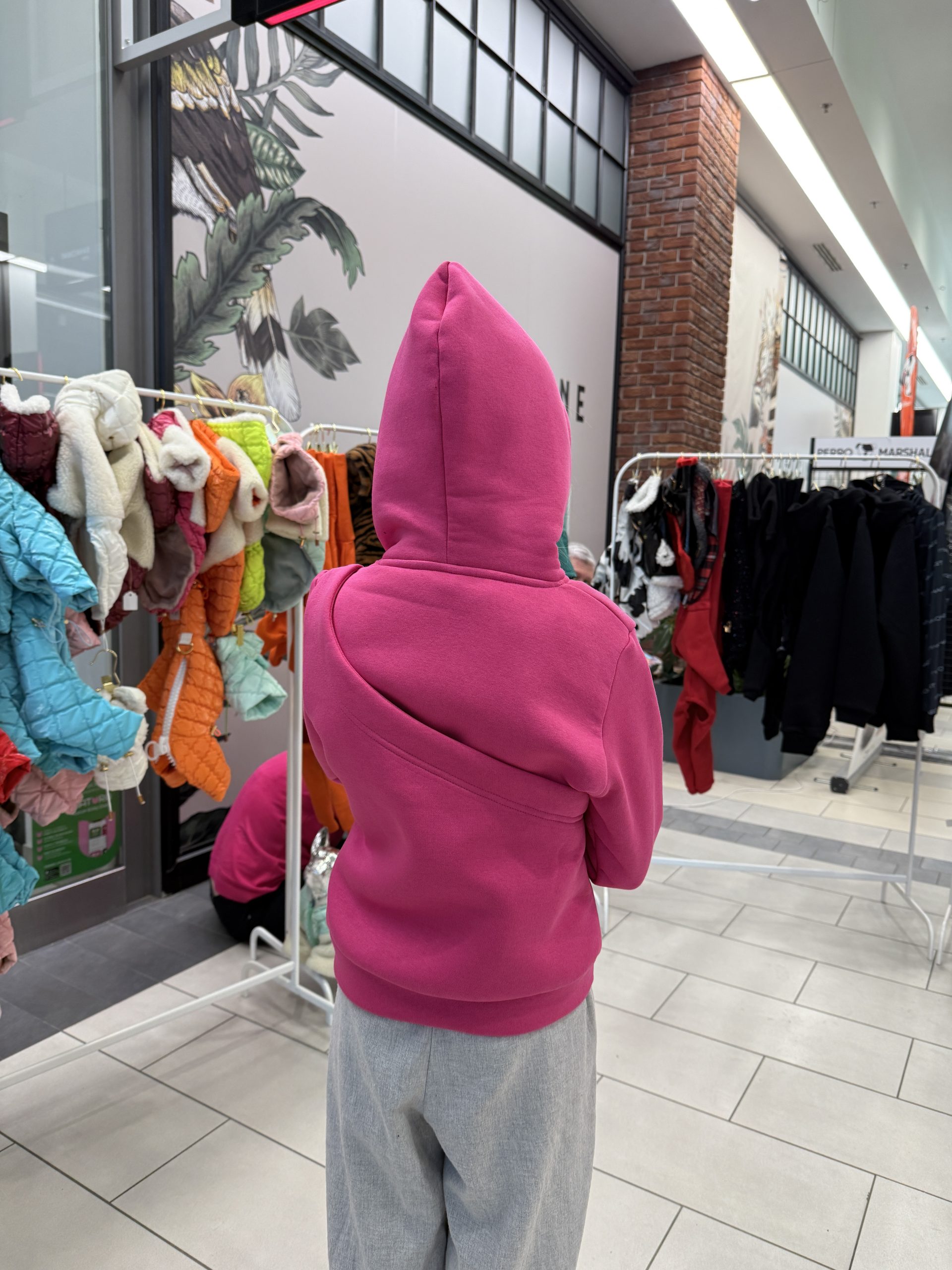 Fuksjowa bluza do noszenia psa - dziecięca - obrazek 2